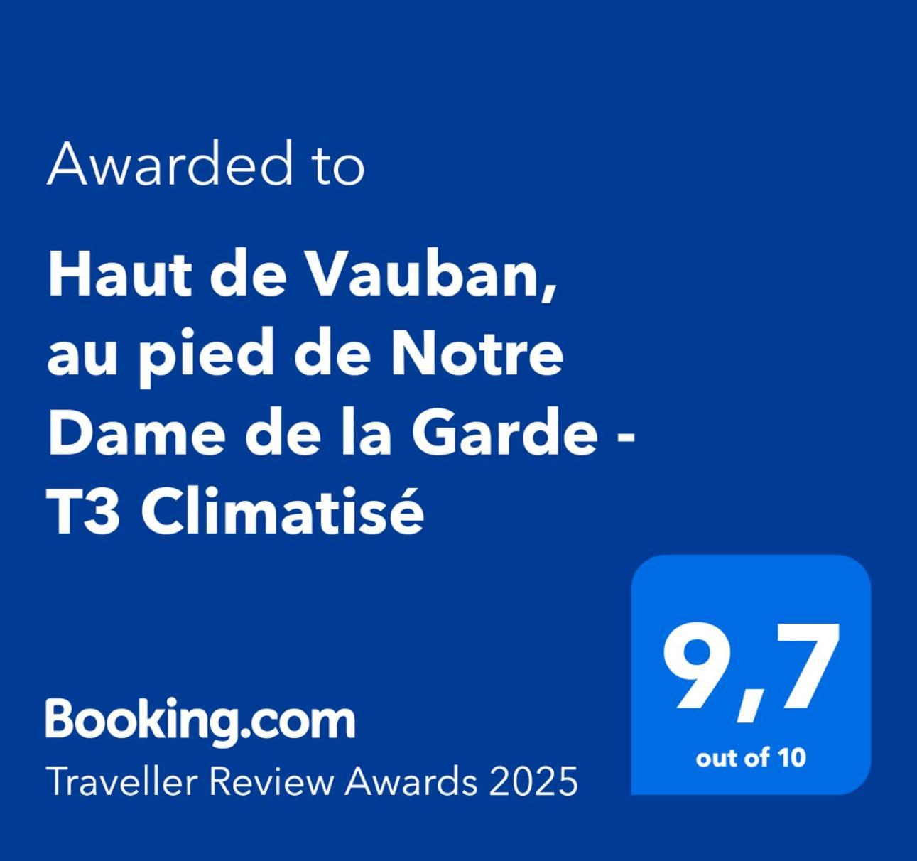 Haut De Vauban, Au Pied De Notre Dame De La Garde - T3 Climatise Marsella Exterior foto